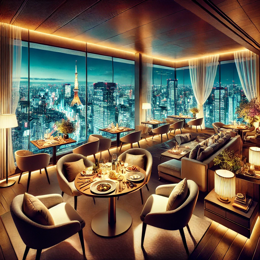 Legato. There are seats with night views and birthday plates.