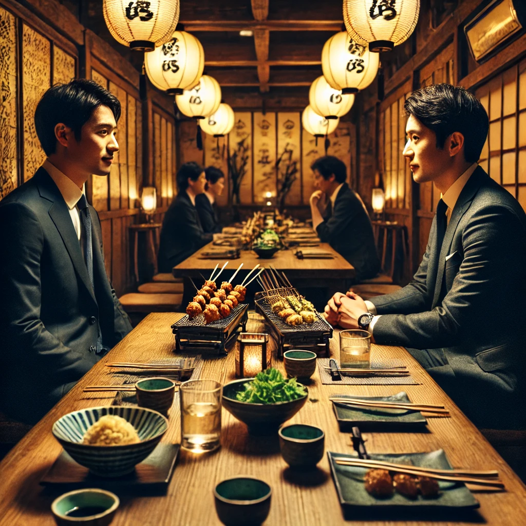 Karari. Businessmen are talking face to face.