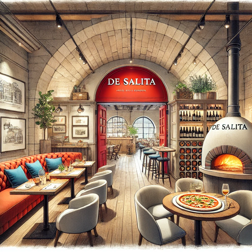 De Sarita. A casual restaurant serving pizza.