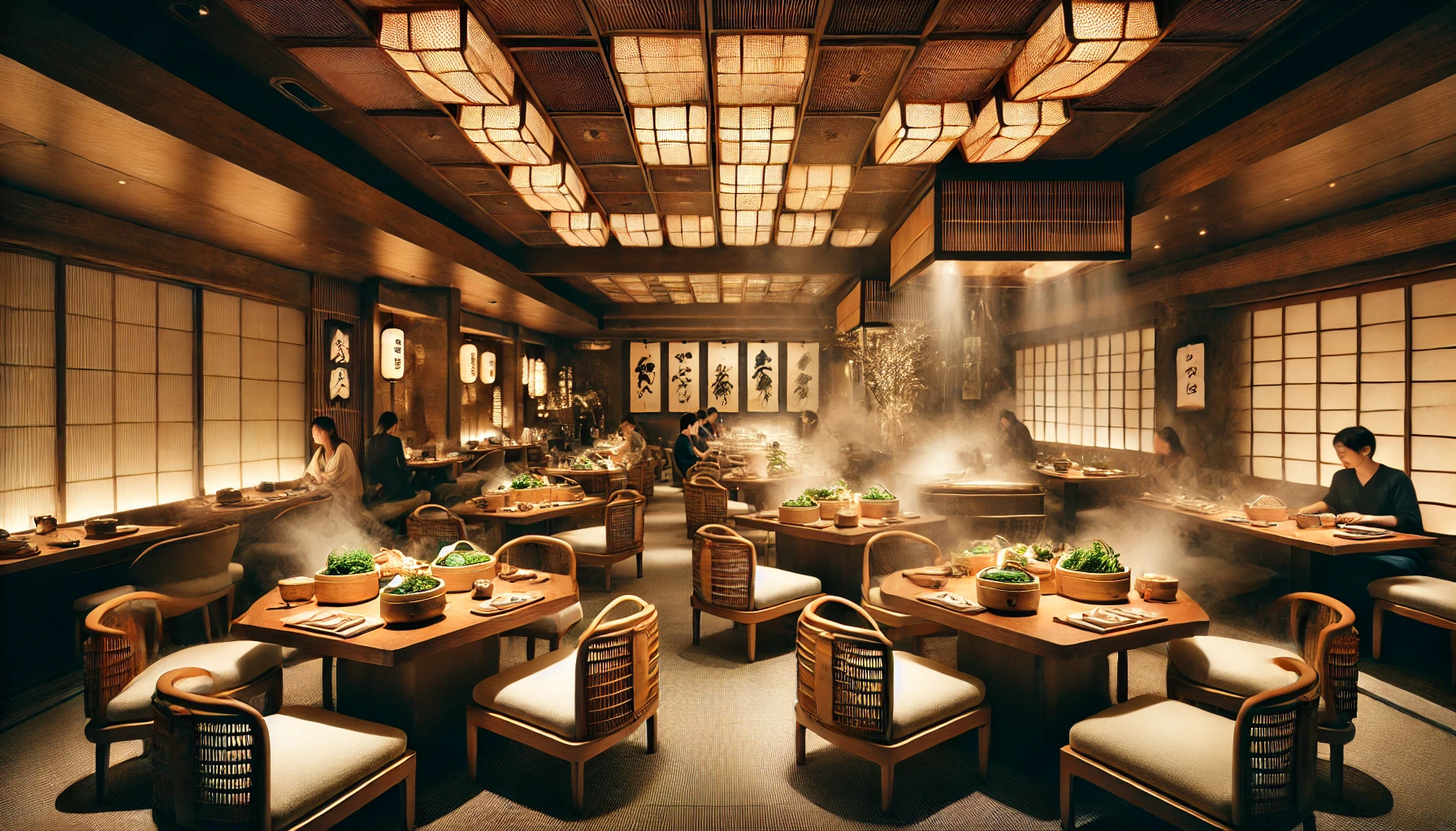 Mushiya Kiyoro. Enjoying Japanese food in a hideaway atmosphere